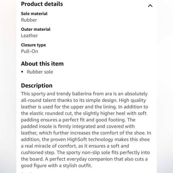 ARA Sardinia Cream Beige leather comfort ballet on flats loafers women size 7 - Picture 3 of 7